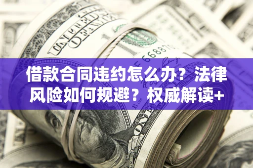 济南借款合同违约怎么办？法律风险如何规避？权威解读+实用指南