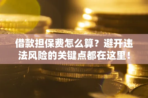 济南借款担保费怎么算？避开违法风险的关键点都在这里！