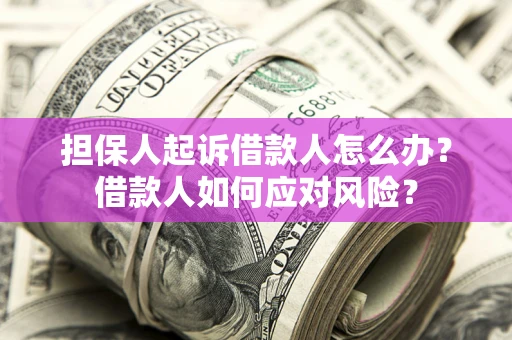 济南担保人起诉借款人怎么办？借款人如何应对风险？